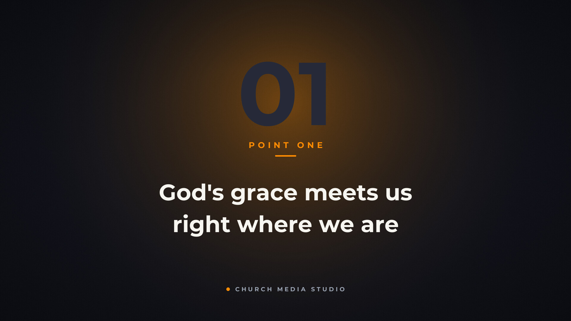Free sermon slide template — point 01