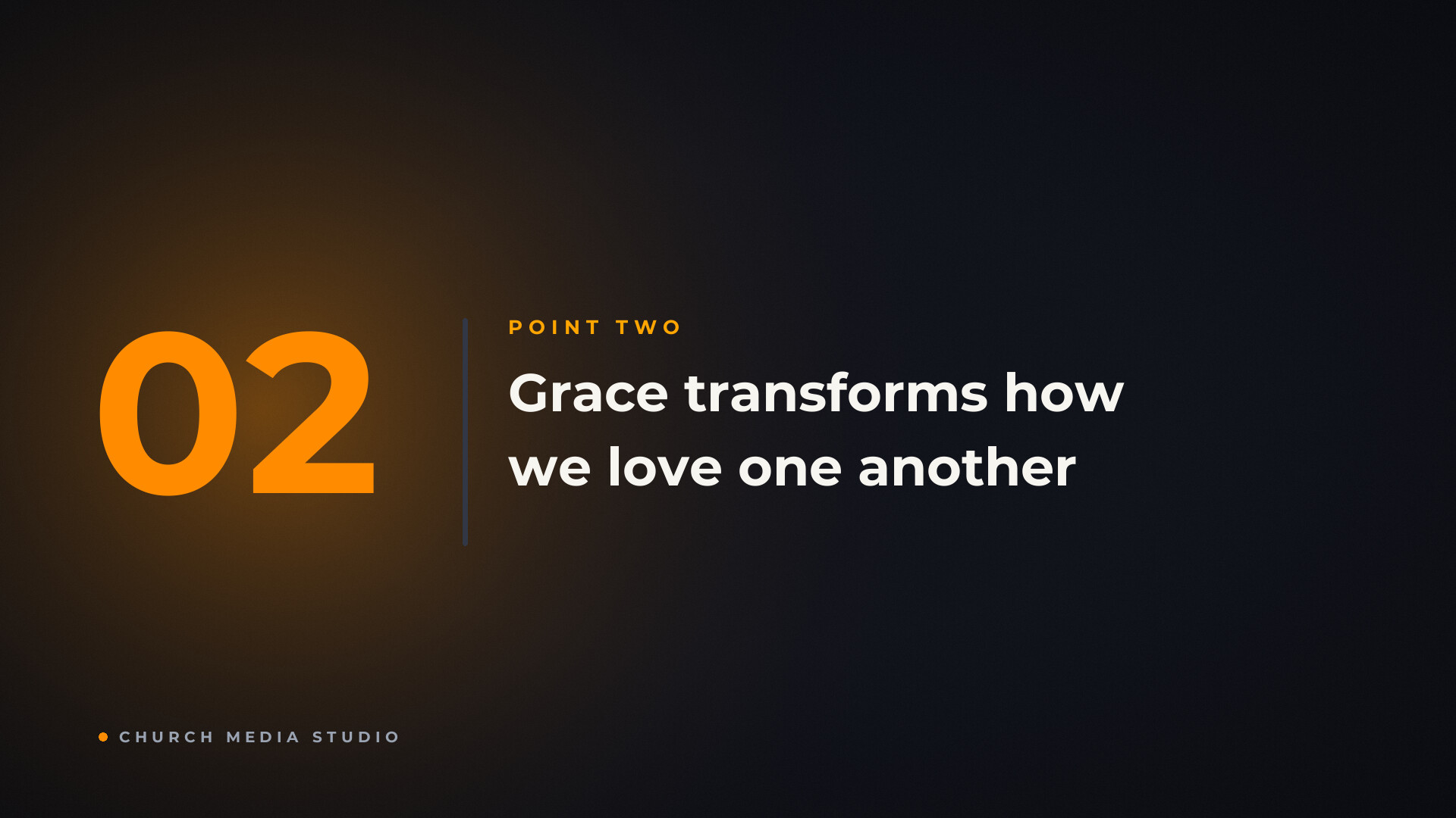 Free sermon slide template — point 02