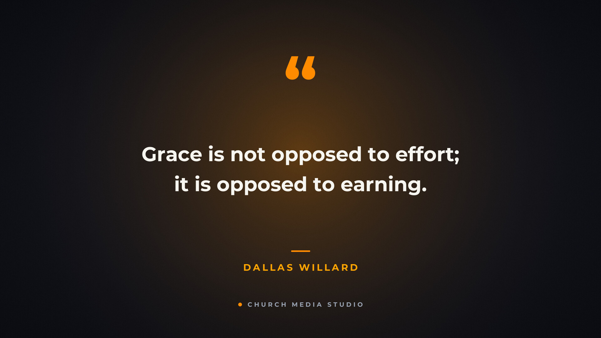 Sermon slide template preview: quote slide