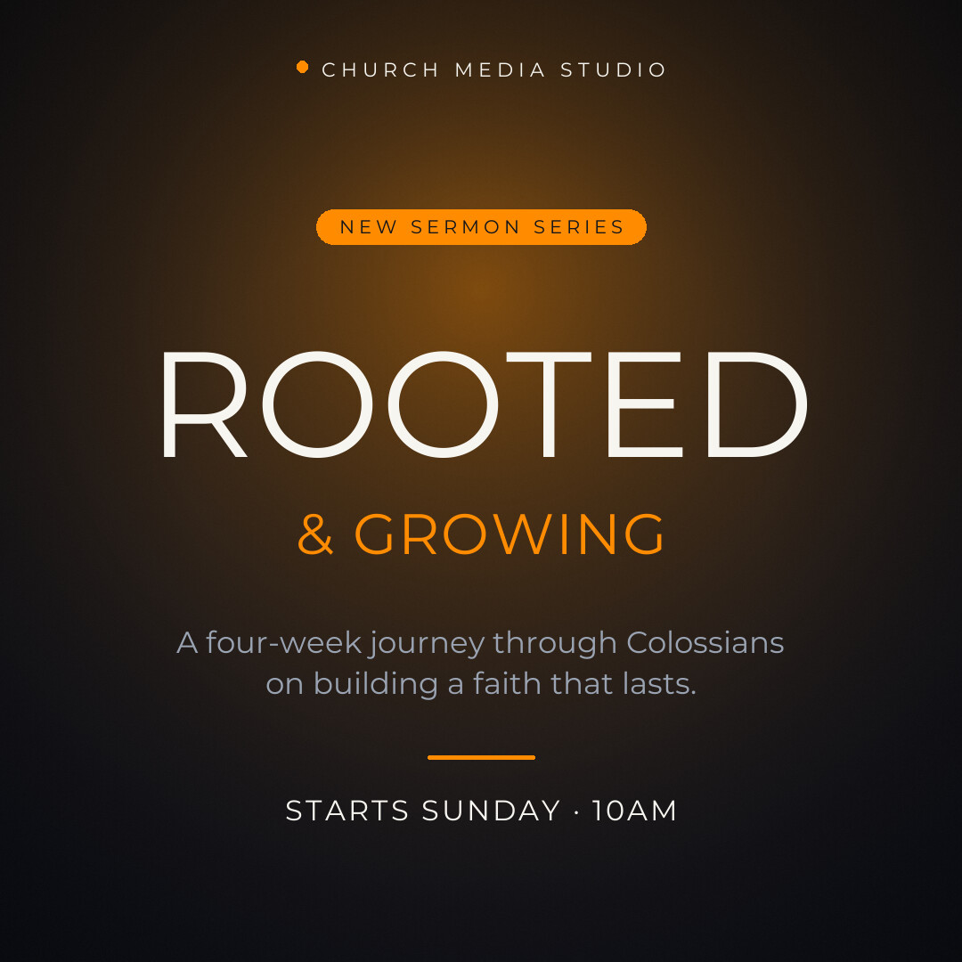 Church social media graphic: Sermon Series